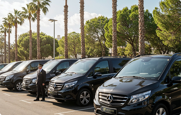 Crew van near Dubai airport