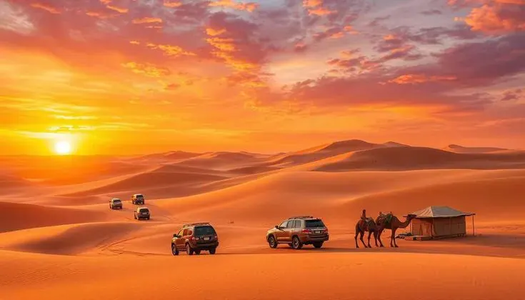Night camping and stargazing in Dubai desert
